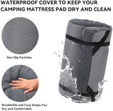 HOMBYS Memory Foam Camping Mattress Pad,Portable Sleeping Pad for Adult,Waterproof Cot Mattress,Roll Up Floor Mattress,Foldable Backpacking Travel Bed for Hiking,Guest Bed