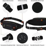 SINNO Large Crossbody Fanny Pack for Women Men Belt Bag With 4-Zipper Pockets for Travel Running Hiking Workout Dog Walking Outdoors Sport Fishing Waist Pack Bag Carrying All Phones