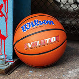 WILSON Evolution Indoor Game Basketballs - Size 5, Size 6 and Size 7