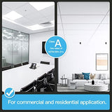 Art3d 10-Pack Smooth Drop Ceiling Tile 2ft x 4ft - Fire-Rated, Waterproof, Reusable - Premium PVC, No Sag and Breakage - Cover 80 Sq. Ft, White