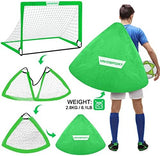 Kids Soccer Goals for Backyard Set - 2 of 4' x 3' Portable Soccer Goal Training Equipment, Pop Up Toddler Soccer Net with Soccer Ball, Soccer Set for Kids and Youth Games, Sports