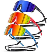 3PACK Kids Sunglasses Polarized Youth Baseball Sunglasses Boys Girls Softball Cycling UV400 Protection Goggles