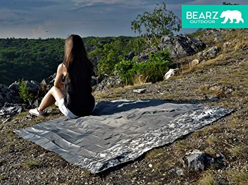 Pocket Blanket - Beach Blanket Waterproof Sandproof, Picnic Blankets Waterproof Foldable, Lightweight & Compact for Hiking, Camping, Travel, Festival Accessories