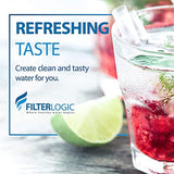 FilterLogic NSF Certified Pitcher Water Filter, Replacement for Brita® Classic 35557, OB03, Mavea® 107007, Replacement for Brita® Pitchers Grand, Lake, Capri, Wave and More (Pack of 6)