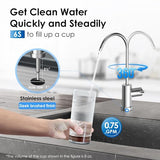 Waterdrop 10UB-CM 6 Months Under Sink Water Filter for 99% Chloramine Reduce- Ideal for California, Florida and Washington- NSF/ANSI 42 Certified- with Brushed Nickel Faucet(Include: System+ Faucet)