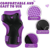 Kids Protective Gear Set Knee Pads for Kids 3-14 Years Toddler Knee and Elbow Pads with Wrist Guards 3 in 1 for Skating Cycling Bike Rollerblading Scooter