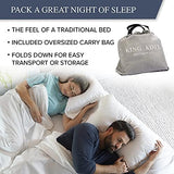 King Koil Premium California King Size Air Mattress with Built-in High-Speed Pump Best for Home, Camping & Guests, 20" Double High Airbed Adjustable Blow Up Mattress, Waterproof, 1-Year Warranty