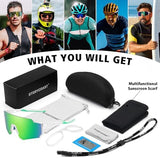 STORYCOAST Polarized Sports Sunglasses for Men Women,Driving Fishing Cycling Mountain Bike Sunglasses UV400 Protection