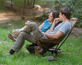 MARCHWAY Lightweight Folding High Back Camping Chair with Head Support, Stable Portable Compact for Outdoor Camp, Travel, Beach, Picnic, Festival, Hiking, Backpacking (Highback Khaki)