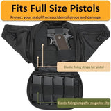 Concealed Carry Fanny Pack, Quick-Release Metal-Buckle Tactical Fanny Pisto Pack for Men, Military Molle Pistol Waist Bag