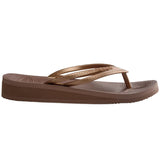 Havaianas Wedge Flip Flops - Casual Summer Wedge Sandals for Women - Cappuccino, 10W - 8M