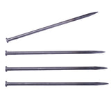 WOWCASE 12 Inch Metal Edging Spikes,10 Pcs Heavy Duty Solid Metal Landscaping Spike, Anchoring Spike Nails for Paver Edging, Weed Barrier, Artificial Turf Etc. (10)