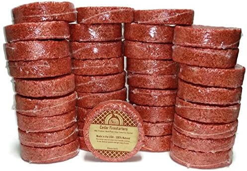 Midwest Hearth Cedar Fire Starters (36 Pack - Up to 144 Fires) Made in USA