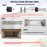 Garage Door Sensor GSTB-R STB-BL, Replacement for Genie/Overhead Garage Door Sensors, Garage Sensor for Genie Garage Door Openers Manufactured After 1993. (Receiving&Sending).