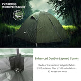 Backpacking Tent for Camping 2/3/4 Person Hiking Ultralight Tent for Waterproof Windproof Outdoor Tents Easy Setup Two Doors Double Layer Lightweight Instant Tents