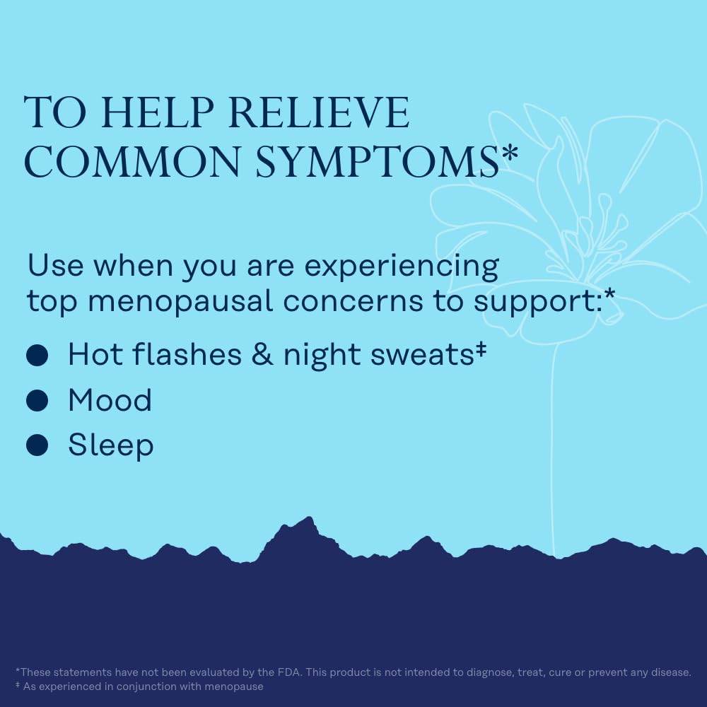 SOLARAY Menopause her Life Stages - Menopause Supplements for Women - Supports Mood, Sleep, Hot Flashes, Night Sweats - Vegan, Gluten Free - 60-Day Guarantee - 30 Servings, 60 VegCaps