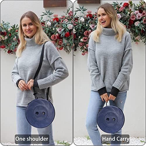 ALEVMOOM Portable Telescoping Stool Collapsible Stool with Cushion & Bag, Retractable Folding Stool for Adults Foldable Seat Sturdy Capacity 440 lbs for Camping Fishing Hiking BBQ