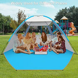 Gorich Beach Tent Sun Shelter for 3/4-5/6-7/8-10 Person with UPF 50＋ UV Protection, Lightweight & Easy Setup Beach Shade Canopy, Portable Beach Shade Tent Beach Cabana