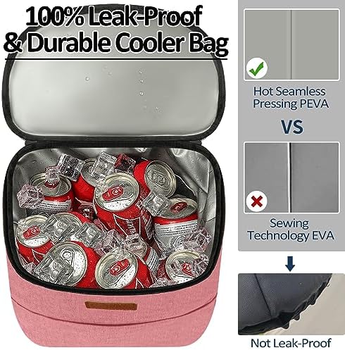 Camping Cooler Backpack 30 Cans, Soft Backpack Coolers Insulated Leak Proof Travel Cooler Bag Waterproof Lunch Picnic Beach Work Trip Thermal Bag Drink Beverage Beer Bag Cooler