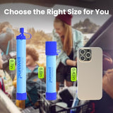 Purewell Outdoor Water Filter Personal Water Filtration Straw Emergency Survival Gear Water Purifier for Camping Hiking Climbing Backpacking(8PCS)