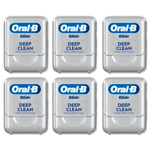 Oral-B Glide Cool Mint Deep Clean Floss, 6 Count, Glide Dental Floss