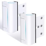 2Pack Door Reinforcement Lock Withstands 800lbs of Force - White Extra Proof Door Lock for Kids Safety Drilling Required,Prevents Unauthorized Entry,Add a Door Security Locks for Home Safety & Privacy