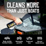 Boat Juice 2in1 Interior Boat Cleaner & Protectant Spray | Vinyl Boat Seat Cleaner + Ceramic UV Protection | Also for Upholstery, Carpet | Marine Detailing, Orange Creamsicle Scent, Made in USA (32oz)