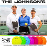 Franklin Sports X-40 Outdoor Pickleballs - Official Ball of USA Pickleball, APP Tour + Pickleball US Open - 3 Packs, 12 Packs, 36 Pickleball Buckets, 50, 100 + 400 Bulk Packs of Regulation Pickleballs