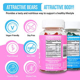 Curvy Body Bears Gummies Combo Pack - Chest and Bum Gummies - Workout Aid - Women’s Support Supplement - Berry Flavored - Essential Herbs - Multivitamins