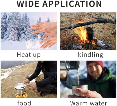 Solid Fuel Tablets Fire Starter for Fireplace, for Indoor and Outdoor use, for Campfires, BBQ, Fire Starters for Grill and Wood Stove - Firelighters