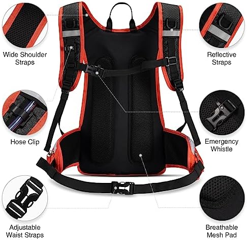 NOOLA Hydration Backpack, Insulated Hiking Water Backpack with 3L TPU Water Bladder for Men Women, Running Hydration Pack Hydro Daypack for Hiking, Trail, Running, Marathons Race, Cycling