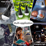 Tent Lamp Portable LED Tent Lights 5 Packs Hook Hurricane Emergency Lights LED Camping Light Bulb Camping Tent Lantern Bulb Camping Equipment for Camping Hiking Backpacking Fishing Outage
