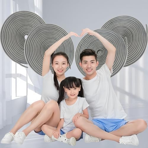 33 Ft Self-Adhesive Weather Stripping Door Seal Strip for Door Window, 0.35" Wide x 0.35" Thick, Gray