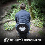 72 HRS Premium Portable Camping Toilet Seat with Lid for Camping, Hiking, Emergencies - Perfect for Emergency Preparedness, Backcountry, Car, Boat, Road Trips (No Bucket)