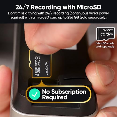 Wyze Battery Video Doorbell Wireless Camera, 1536x1536 HD+ with Color Night Vision, 2-Way Audio, 1:1 Head-to-Toe View, Person/Vehicle/Package Monitor, Wire-Free/Wired Option, 1 Minute Easy Setup