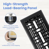 4x10 Inches Heavy Duty Walkable Floor Register Easy Adjust Air Supply Lever Floor Vents - Seattle Design - Vent Cover for Home Floor - Matte Black