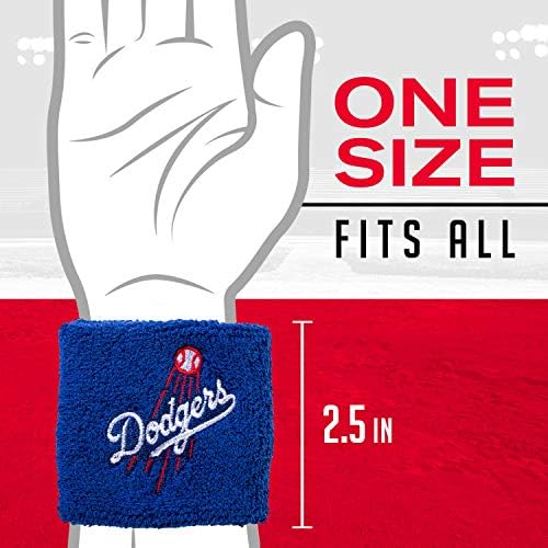 Franklin Sports MLB Team Licensed Baseball Wristbands - MLB Team Logo Sweat Wristbands - Great for Costumes + Uniforms - Pair