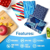 Everlasting Ice RX Reusable Ice Packs for Lunch Boxes & Coolers (4 Pack) Flexible, Long-Lasting, BPA Free, Versatile Soft Ice Pack for Insulated Bags, Picnic, Travel, and More