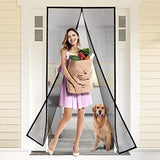 Titan Mall Fiberglass Magnetic Screen Door, Self Sealing & Heavy Duty Door Screen Magnetic Closure Keep Bugs Out, Retractable & Hands Free Door Screen 39" x 82"