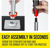 Portable Batting Tee for Baseball/Softball, Height Adjustment from 25-37 inch,Easy Transport Premium Baseball Tee with Rubber Top,Heave Duty Base Hitting Tee for Kids/Youths/Adults