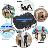 AXV Vibration Plate Exercise Machine Whole Body Workout Portable Mini Vibrate Fitness Platform Lymphatic Drainage Machine for Weight Loss Shaping Toning Wellness Home Gyms Workout (Mini)