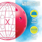 Franklin Sports X-40 Outdoor Pickleballs - Official Ball of USA Pickleball, APP Tour + Pickleball US Open - 3 Packs, 12 Packs, 36 Pickleball Buckets, 50, 100 + 400 Bulk Packs of Regulation Pickleballs