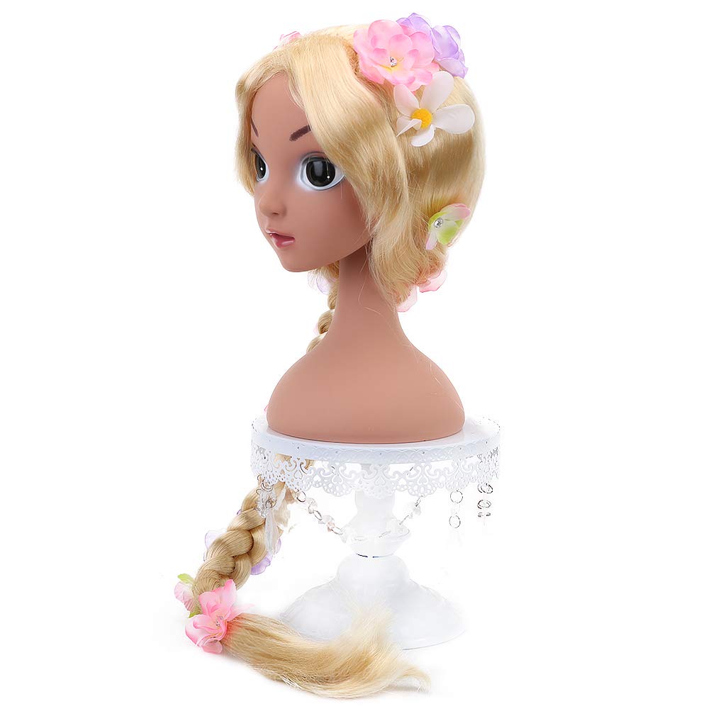 STYLER Long Blonde Rapunzel Wigs For Kids - Princess Girl Costume Cosplay Fairytale Ball Braid Wigs For Halloween Christmas Party Hair