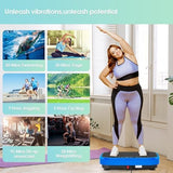 Vibration Plate Exercise Machine for Lymphatic Drainage Weight Loss,SoftGym Power Vibration Plate 300-400 Lbs Capacity Full Whole Body Workout Vibration Platform,Waver Vibration Plate for Home Fitness