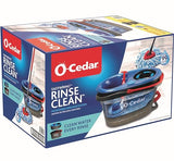 O-Cedar RinseClean Spin Mop & Bucket System + 1 Extra Mop Head | Clean with Clean Water | Removes 99% of Bacteria