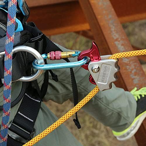 Climbing Ascender Fall Protection Belay Device Climbing Rope Grab for Rock Climbing Mountaineering Tree Arborist Expedition Caving Rescue Aerial Work