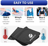YQXCC 4 Pack Cooling Towel (47"x12") Ice Towel for Neck, Microfiber Cool, Soft Breathable Chilly for Yoga, Sports, Golf, Gym, Camping, Running, Fitness, Workout & More Activities