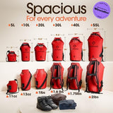 Earth Pak Waterproof Dry Bag - Roll Top Waterproof Backpack Sack Keeps Gear Dry for Kayak with Waterproof Phone Case