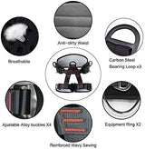 Climbing belts, Thicken Professional Half Body Safety Belt Climbing Gear for Tree Climbing, Fire Rescue, Rappelling and Other Outdoor Adventure Activities