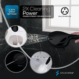 SparkPod 10-Mode Handheld Shower Head with Filter - 5" High Pressure Filtered Shower Head with Touch-to-Clean Nozzles, Built-In Power Jet, Stainless Steel 6ft Hose & Bracket (Black Matte)